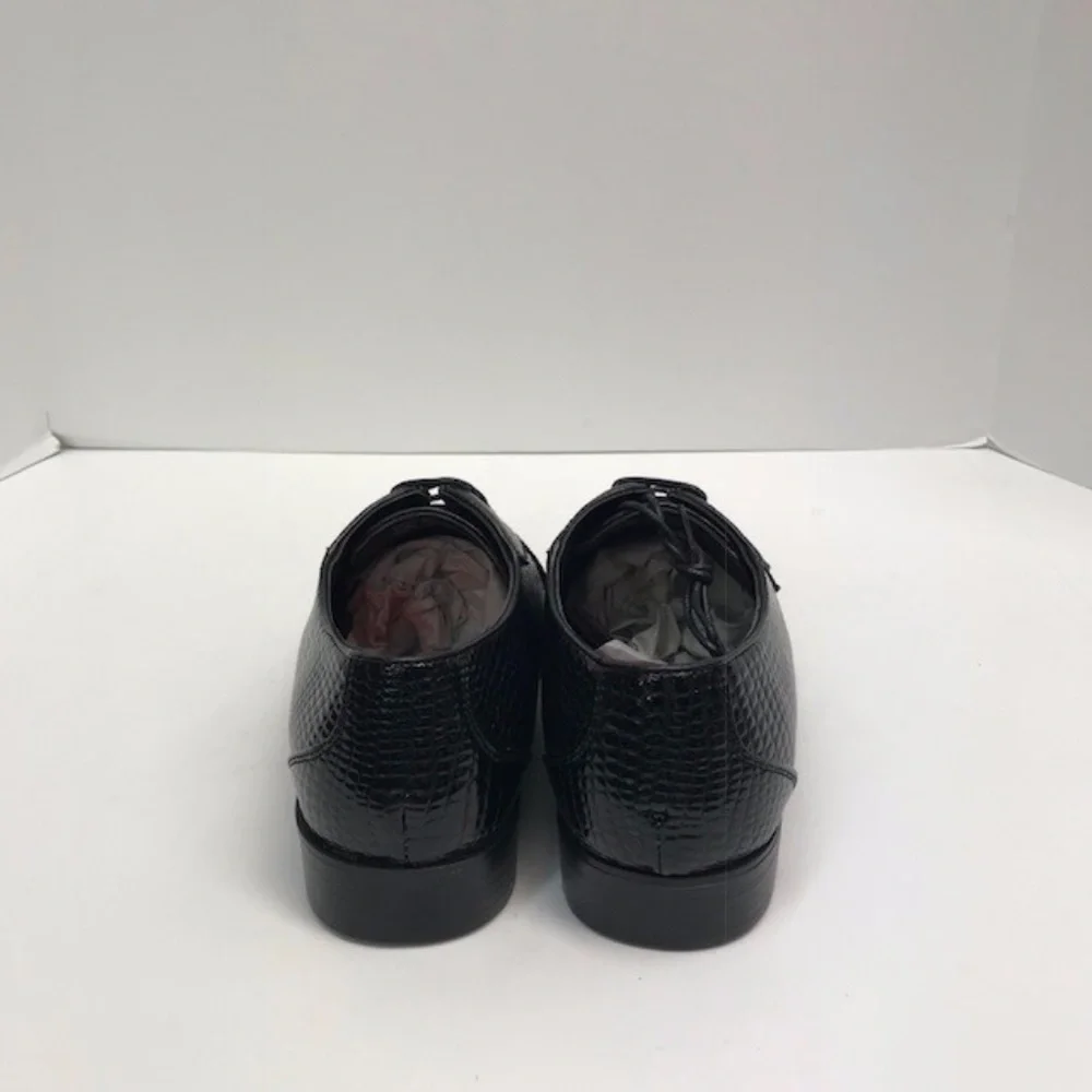 Bolano Men's Black Dress Shoes Oxfords Bike Track Man Made Material Size 9.5